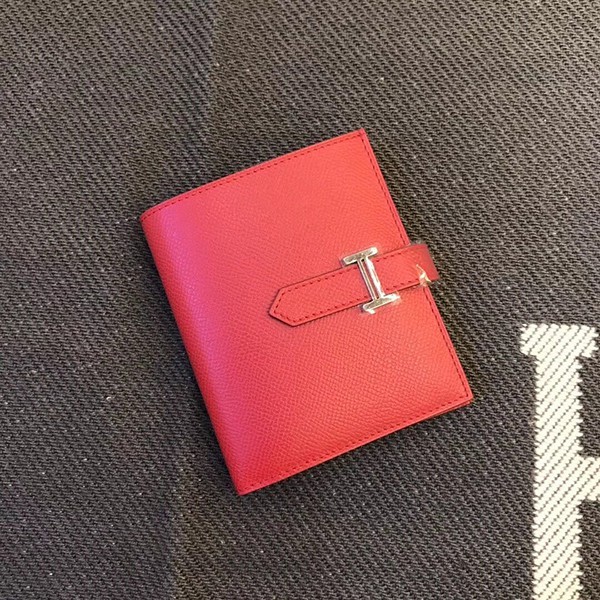 Hermes Bearn Compact Replica Topson Silver Hardware he19073