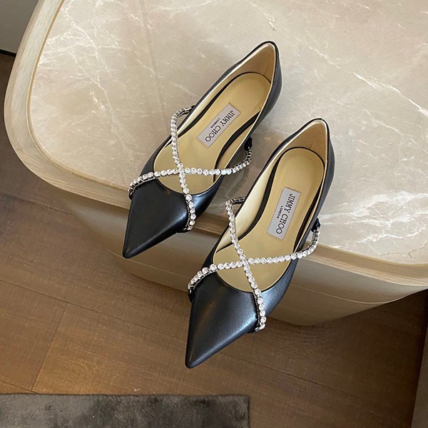 ★Jimmy Choo Replica★ Genevi embellished leather ballet flats jiv36480 ★Jimmy Choo Replica★ Genevi embellished leather ballet flats jiv36480