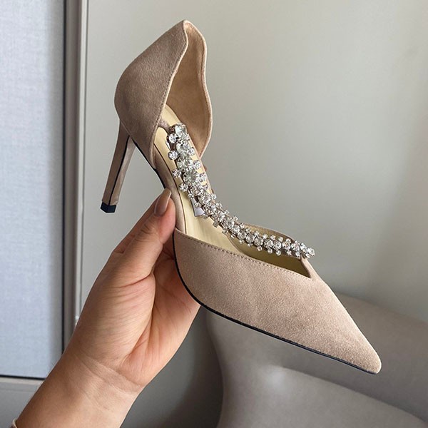 Love at first sight? Jimmy Choo replica ★ Crystal suede pumps Bee 85mm jit68738 Love at first sight? Jimmy Choo replica ★ Crystal suede pumps Bee 85mm jit68738