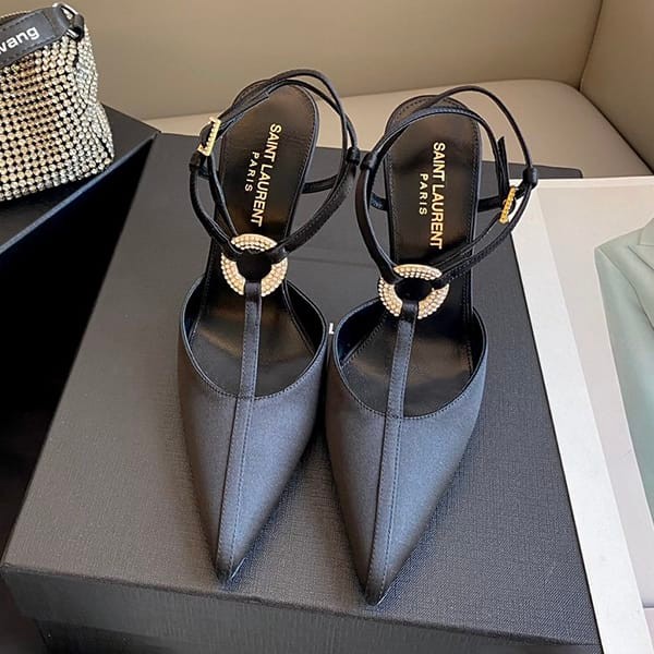 High quality Yves Saint Laurent replica Blade satin pumps Sag01326