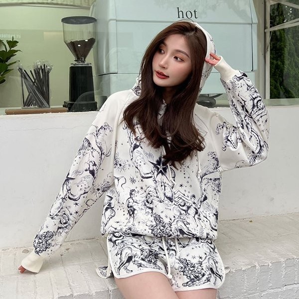 Popular Dior hoodie jacket replica top and bottom set dec62209