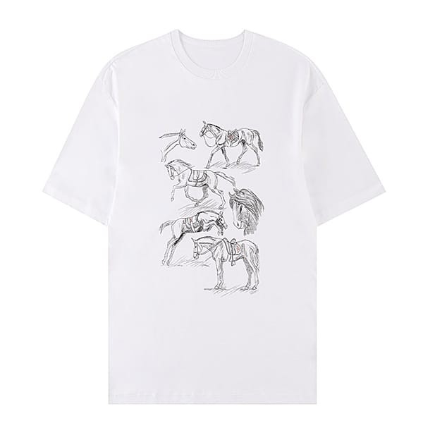 Latest and stylish Hermes short sleeve T-shirt replica H embroidery cotton erb83076 Latest and stylish Hermes short sleeve T-shirt replica H embroidery cotton erb83076