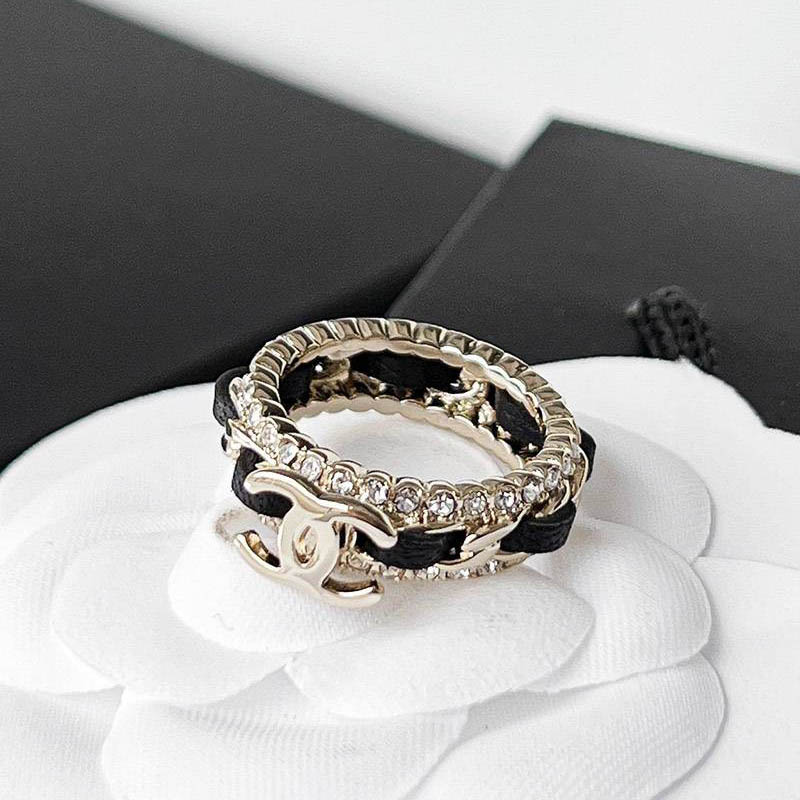 Rare Chanel CC logo ring replica shq33077