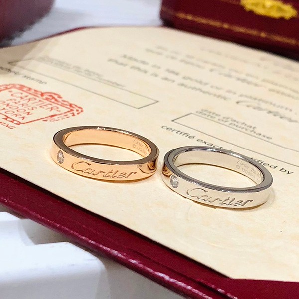 Rare C de Cartier Wedding Ring Replica B4086462