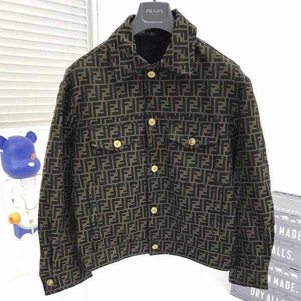 Eye-catching color [FENDACE] Fendi x Versace fur jacket few88473