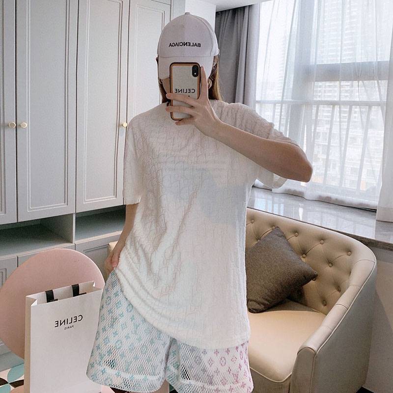 Sold out Dior D-Oblique Motif T-Shirt Replica des96271