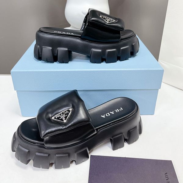 Recommended Prada Replica Monolith Quilted Leather Sandals Logo put47632