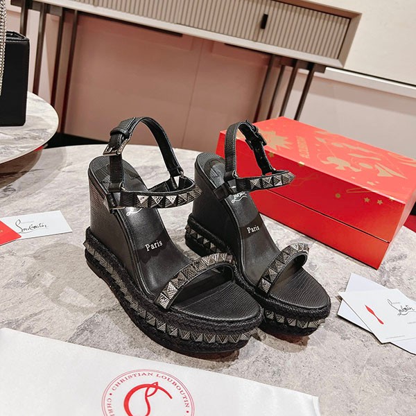 Louboutin wedge sandals replica PYRACLOU shoes Rul55898