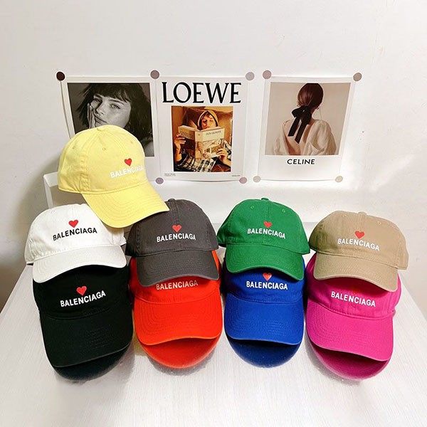 No.1 Popular [Balenciaga] Logo Cotton Cap Heart Fake baz60787