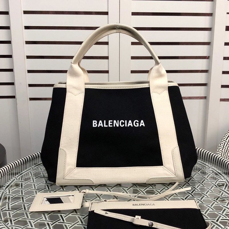 ★Tax/Shipping included★Balenciaga Navy Cabas S Tote Black x Beige bak88078 ★Tax/Shipping included★Balenciaga Navy Cabas S Tote Black x Beige bak88078