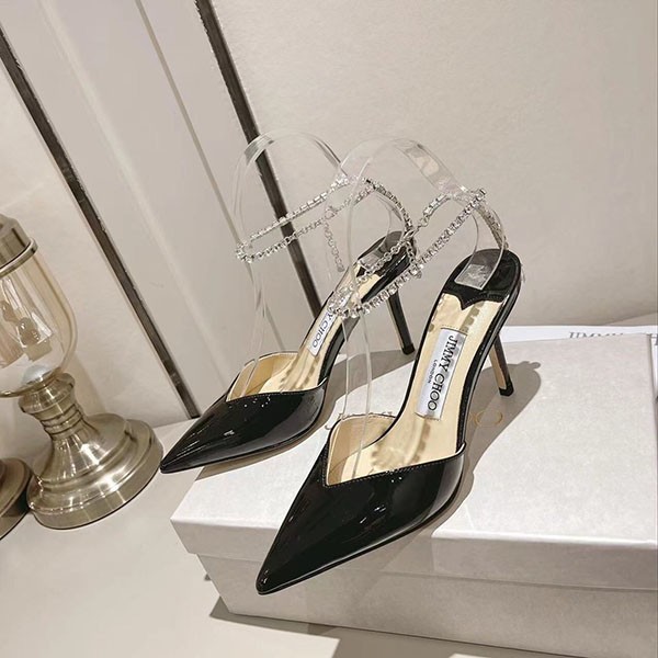 Jimmy Choo replica/ Saeda85 patent pumps jie09633
