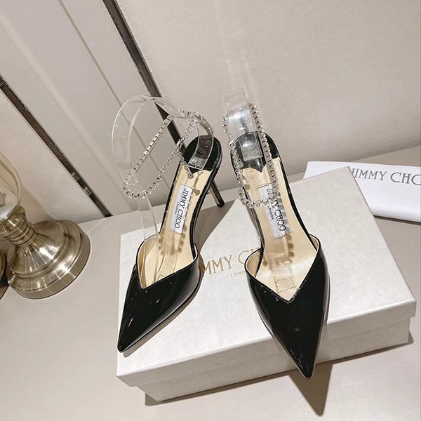 Jimmy Choo replica/ Saeda85 patent pumps jie09633