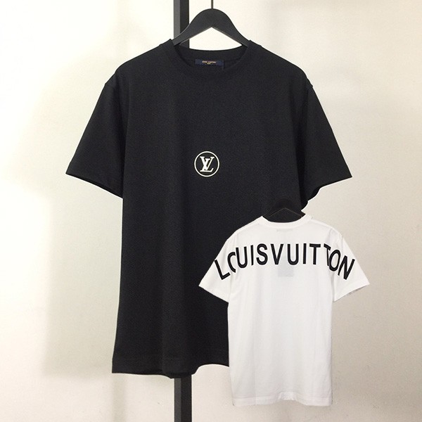 Louis Vuitton Replica Front & Back Letter Print T-Shirt 2 Colors vuw87686 Louis Vuitton Replica Front & Back Letter Print T-Shirt 2 Colors vuw87686