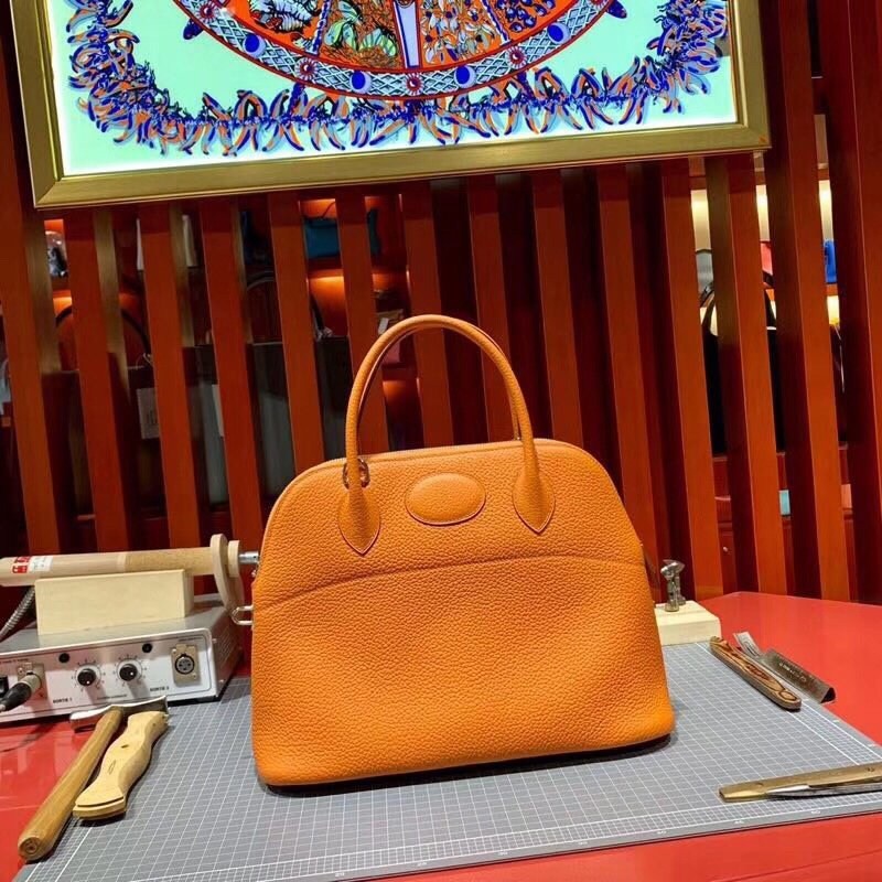 No customs duties Hermes Bolide 31 Replica Etoupe Silver Hardware erj75807