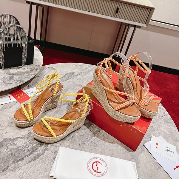 Christian Louboutin Mafaldina Replica Wedge Sandals 2 Colors Ruv00331