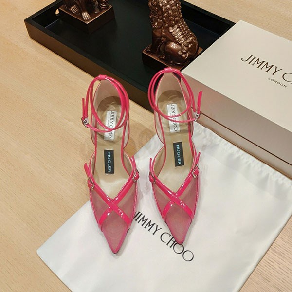 Jimmy Choo Azia 80 Leather Sandals Replica jir31777