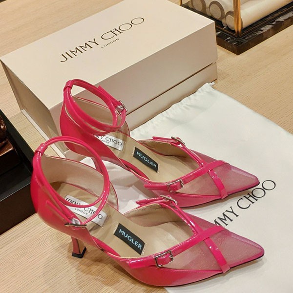 Jimmy Choo Azia 80 Leather Sandals Replica jir31777
