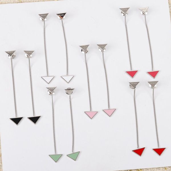 [Fashionable★] Prada Symbol Pendant Earrings Copy Silver 925 Palladium puh96403