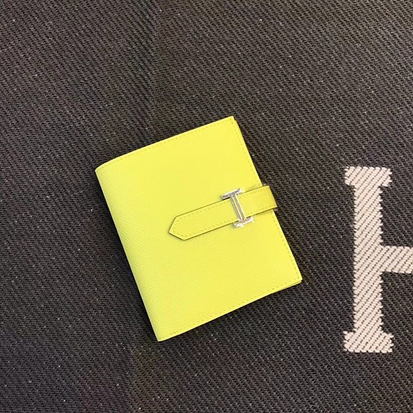 Hermes Bearn Compact Toepson Replica Silver Hardware HE19065