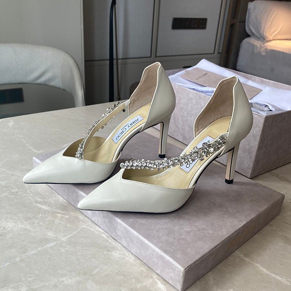 Jimmy Choo replica★Crystal suede pumps Bee 85mm jiw63800 Jimmy Choo replica★Crystal suede pumps Bee 85mm jiw63800