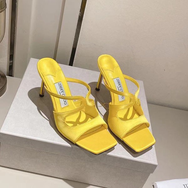 Jimmy Choo Anise 85 patent leather mules, popular worldwide, fake jii19544