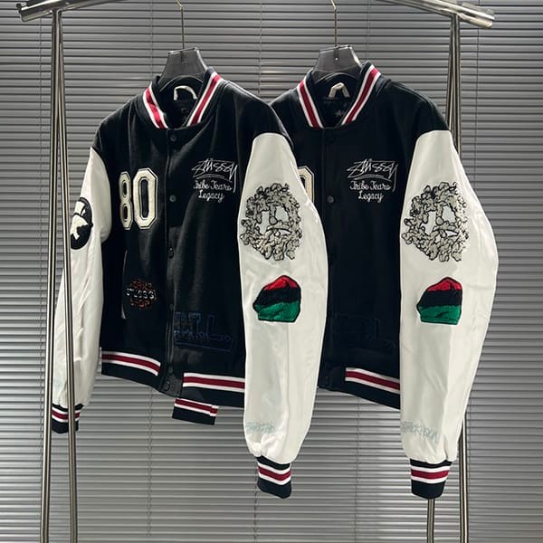 n-grade recommended Stussy x denim Tears x Hour Legacy TTL Varsity Jacket fake suw91416