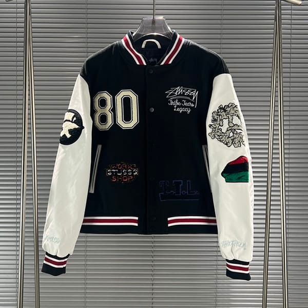 n-grade recommended Stussy x denim Tears x Hour Legacy TTL Varsity Jacket fake suw91416