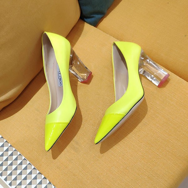 Jimmy Choo Elisa Pumps Replica 80mm Block Heel jin80464