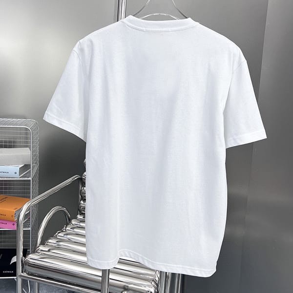 Sure to sell out Prada simple embroidered logo cotton T-shirt fake 2 colors pue33533
