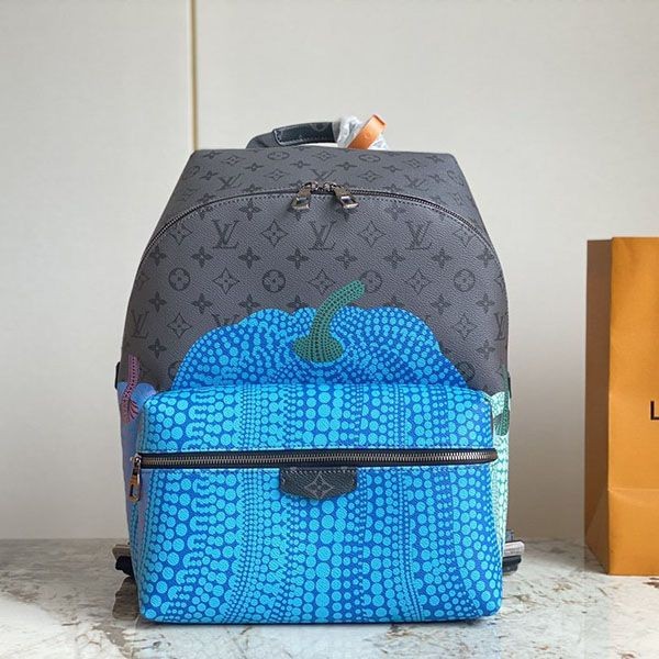 Louis Vuitton x Yayoi Kusama Replica Monogram Logo Backpack M46440 Louis Vuitton x Yayoi Kusama Replica Monogram Logo Backpack M46440