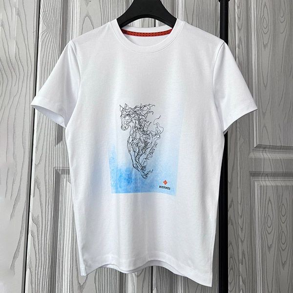 Popularity rising Hermes short sleeve T-shirt replica H embroidery cotton err31105