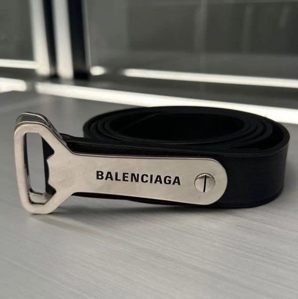 Cute Balenciaga Large Belt Replica Black bai03214