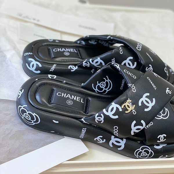 Extremely comfortable! Chanel cross-strap sandals replica sha77961