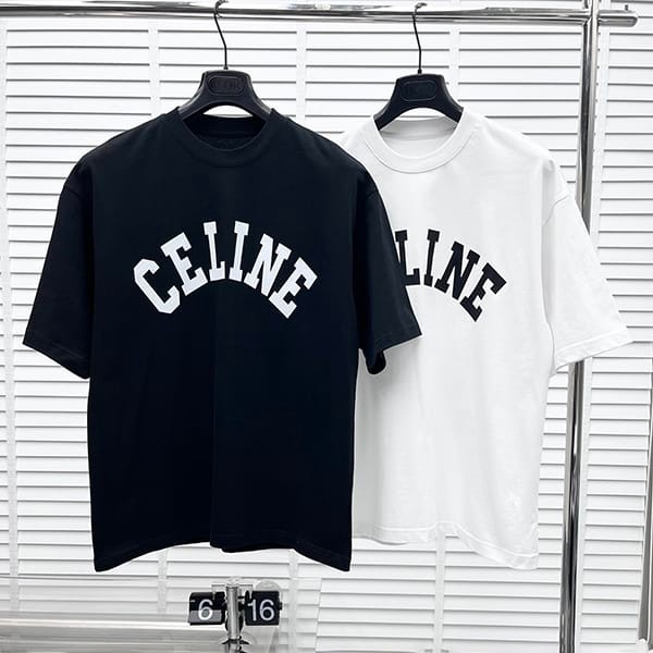 Latest and stylish Celine loose fit cotton knit T-shirt replica 2 colors Cez79851