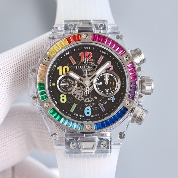 Immediate delivery Hublot replica Big Bang Unico Sapphire Rainbow huv07101