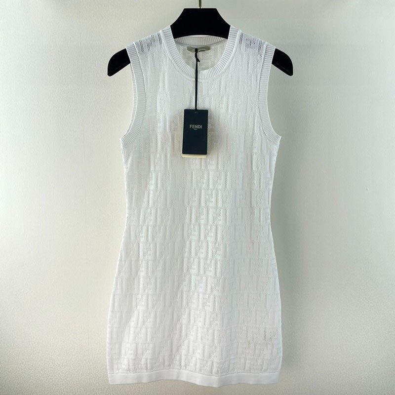 Classic Fendi replica logo one-piece dress with FF motif fen90251 Classic Fendi replica logo one-piece dress with FF motif fen90251