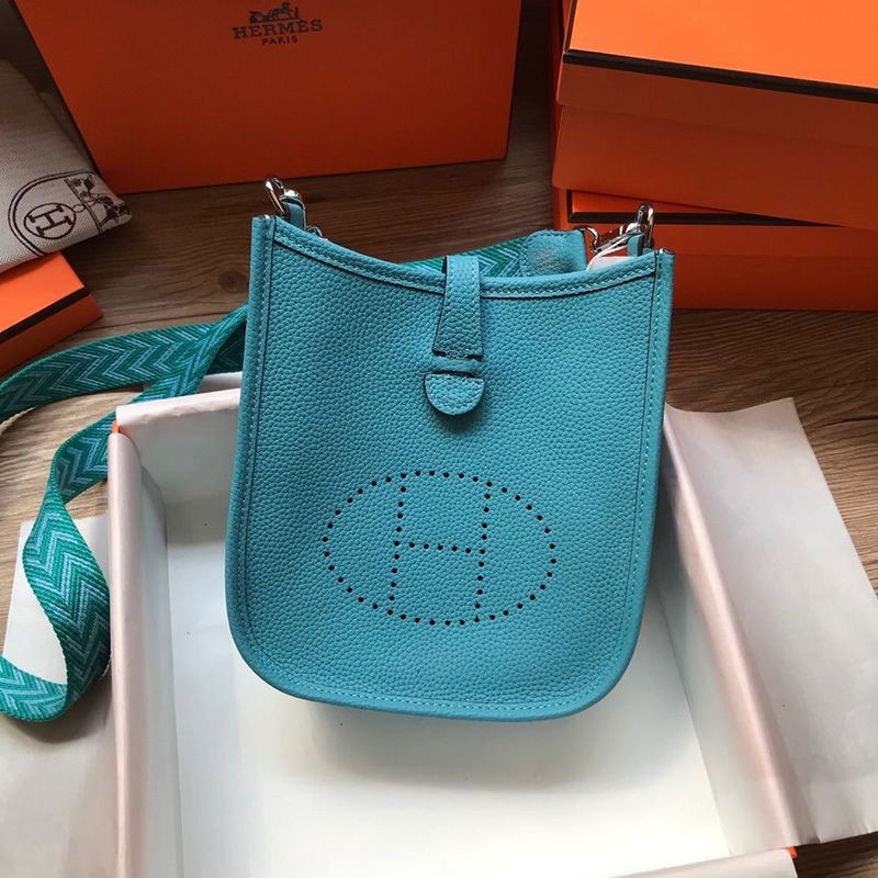 Hermes Evelyn Mini Replica 16 TPM Noir Silver he26062