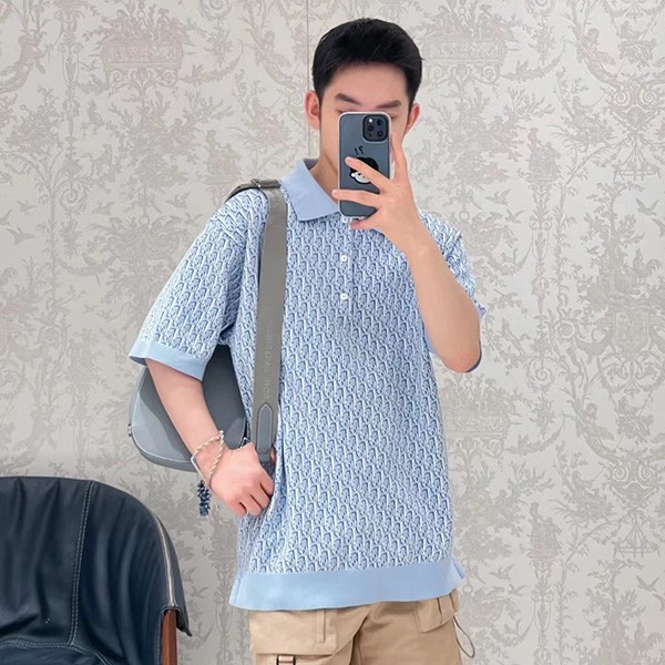 Dior Oblique Men's Polo Shirt Replica den74660 Dior Oblique Men's Polo Shirt Replica den74660