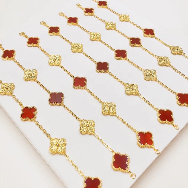 Tracked shipping Van Cleef & Arpels Vintage Fake Alhambra Bracelet vae73949