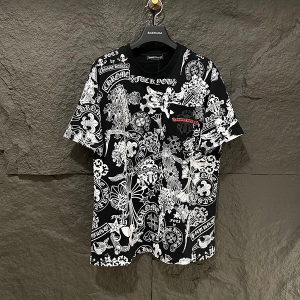 CHROME HEARTS Multi Logo T-shirt Replica Kuz06621 CHROME HEARTS Multi Logo T-shirt Replica Kuz06621