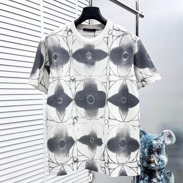 n-grade recommended Louis Vuitton printed shibori tie-dye T-shirt fake vup89129