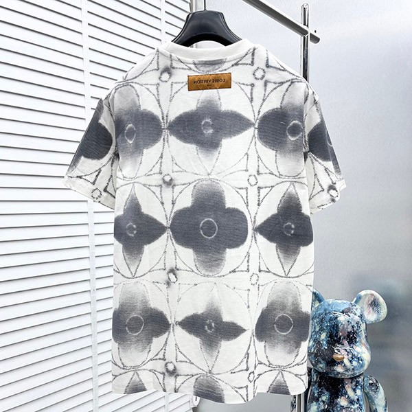 n-grade recommended Louis Vuitton printed shibori tie-dye T-shirt fake vup89129
