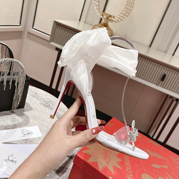 Christian Louboutin Replica Sandale Satin Heeled Sandals Ruj75294