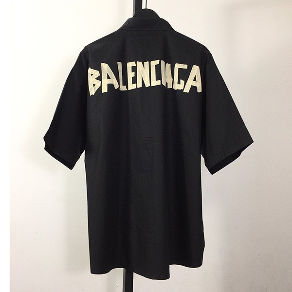 Free shipping Balenciaga logo large fit shirt fake bay89198