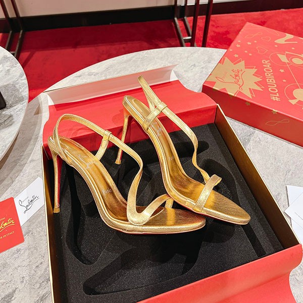 Rare Louboutin Pumps Fake Heel Jumping 100MM Ruh47654