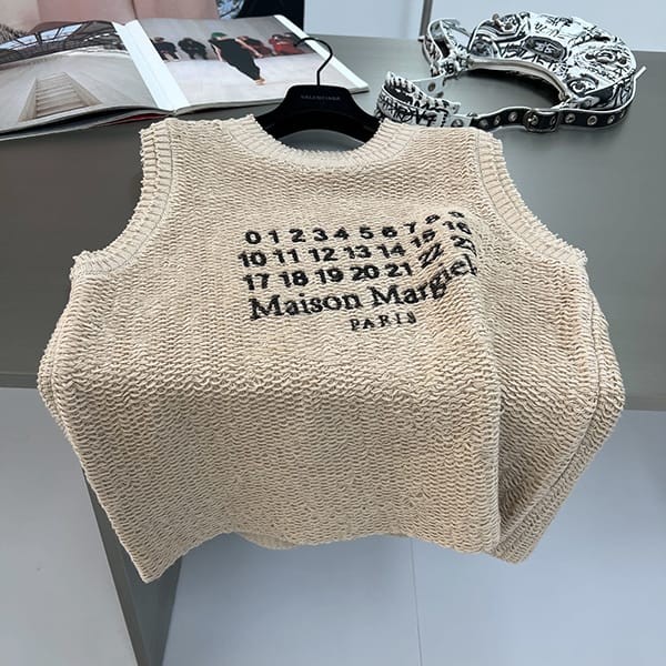 Secured Maison Margiela Replica Signature Stitch Cashmere Vest Maj75064
