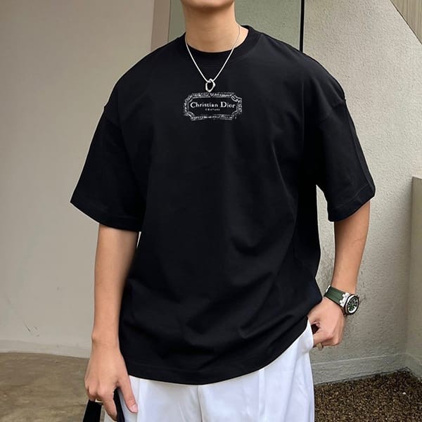 Fake Dior T-shirt loved by many celebrities, short sleeve cotton jersey deb48414 Fake Dior T-shirt loved by many celebrities, short sleeve cotton jersey deb48414