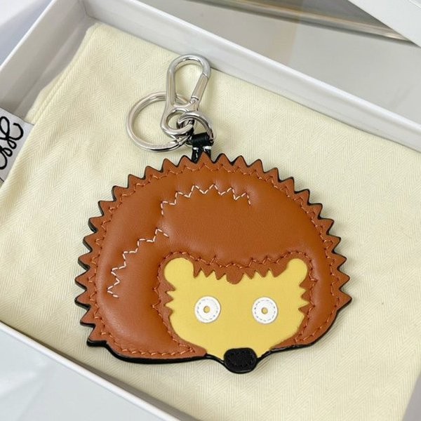 Stylish and cute Loewe Hedgehog Charm keychain replica lob47393