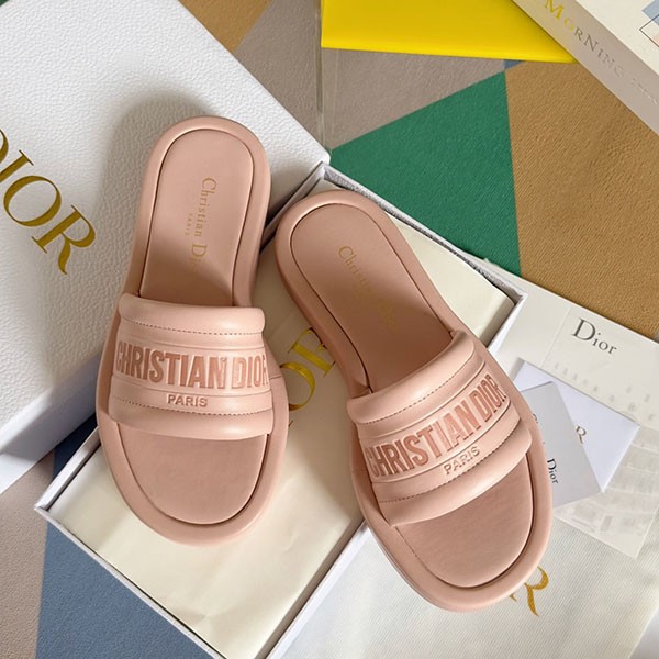Dior EVERY-D Slide Lambskin Sandals Replica KCQ861LBO_S62P Dior EVERY-D Slide Lambskin Sandals Replica KCQ861LBO_S62P