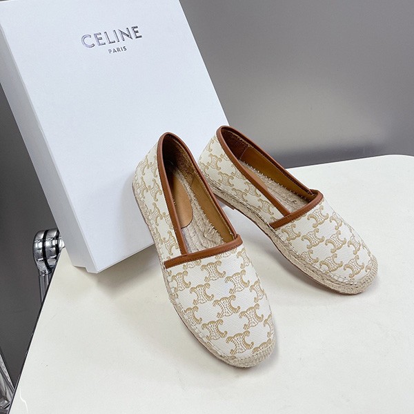 Replica Celine Triomphe Flat Espadrilles Slip-on Cer08177